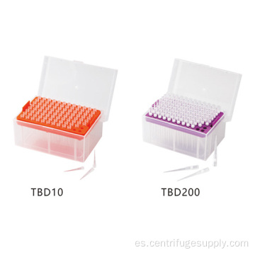 Caja de pipeta estéril de plástico